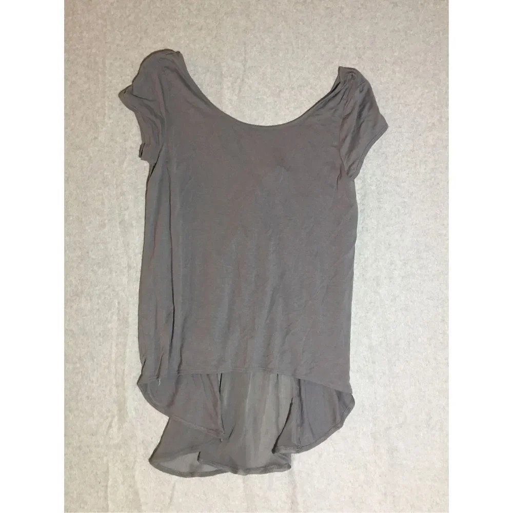 Womens American Eagle Blouse Size Small Sheer Panel y2k Business Casual Career